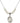 Saint Catherine of Bologna Crystal Necklace | 3/4 inch | 6mm Beads   Sterling Silver