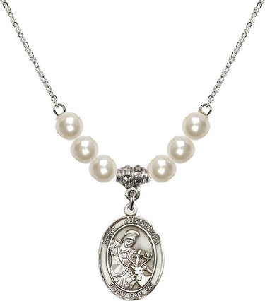 Saint Eustachius Crystal Necklace | 3/4 inch | 6mm Beads | N31-8356