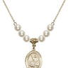 Saint John Licci Crystal Necklace | 3/4 inch | 6mm Beads   14kt Gold Filled