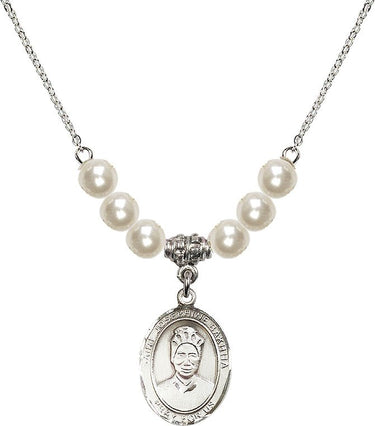 Saint Josephine Bakhita Crystal Necklace | 3/4 inch | 6mm Beads | N31-8360