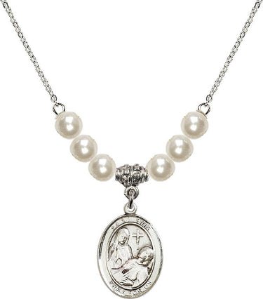 Saint Fina Crystal Necklace | 3/4 inch | 6mm Beads | N31-8364