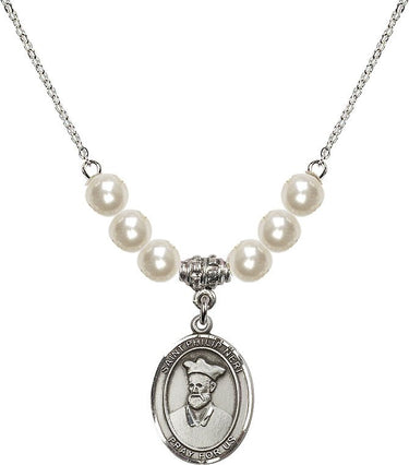 Saint Philip Neri Crystal Necklace | 3/4 inch | 6mm Beads | N31-8369