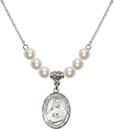 Saint Rose Philippine Duchesne Crystal Necklace | 3/4 inch | 6mm Beads