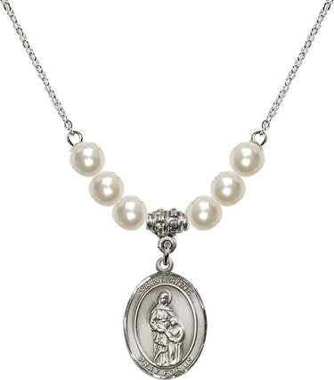 Saint Anne Anne Crystal Necklace | 3/4 inch | 6mm Beads | N31-8374