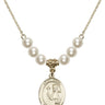 Saint Regis Crystal Necklace | 3/4 inch | 6mm Beads   14kt Gold Filled