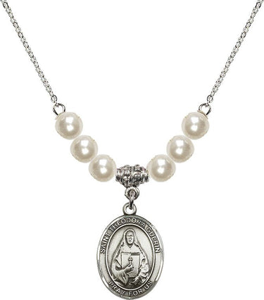 Saint Theodora Crystal Necklace | 3/4 inch | 6mm Beads | N31-8382