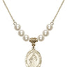 Our Lady the Undoer of Knots Crystal Necklace | 3/4 inch | 6mm Beads   14kt Gold Filled