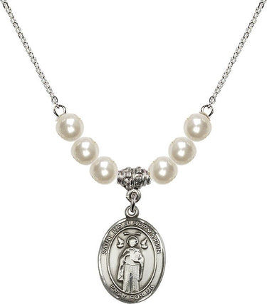 Saint Ivo of Kermartin Crystal Necklace | 3/4 inch | 6mm Beads | N31-8384