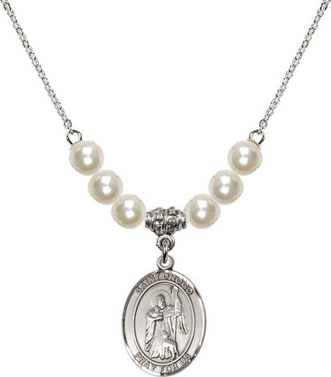 Saint Drogo Crystal Necklace | 3/4 inch | 6mm Beads | N31-8386