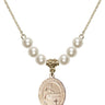 Blessed Emilee Doultremont Crystal Necklace | 3/4 inch | 6mm Beads   14kt Gold Filled