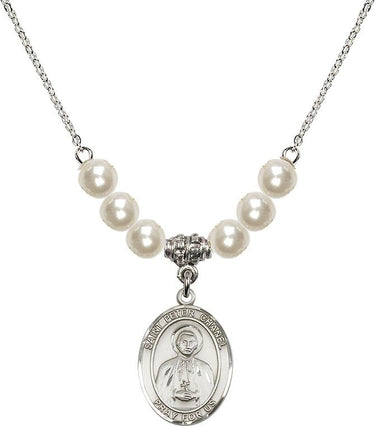 Saint Peter Chanel Crystal Necklace | 3/4 inch | 6mm Beads | N31-8397