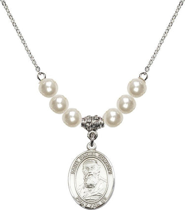 Saint Daniel Comboni Crystal Necklace | 3/4 inch | 6mm Beads | N31-8400