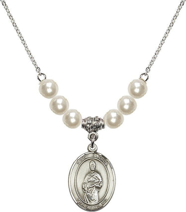 Saint Eligius of Noyon Crystal Necklace | 3/4 inch | 6mm Beads | N31-8402