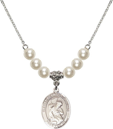 Blessed Herman the Cripple Crystal Necklace | 3/4 inch | 6mm Beads | N31-8403