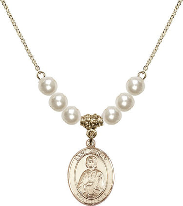Saint Gerald Crystal Necklace | 3/4 inch | 6mm Beads | N31-8404