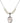 Saint Gerald Crystal Necklace | 3/4 inch | 6mm Beads   Sterling Silver