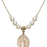 Saint Seraphina Crystal Necklace | 3/4 inch | 6mm Beads   14kt Gold Filled
