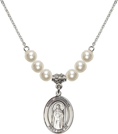 Saint Seraphina Crystal Necklace | 3/4 inch | 6mm Beads | N31-8405
