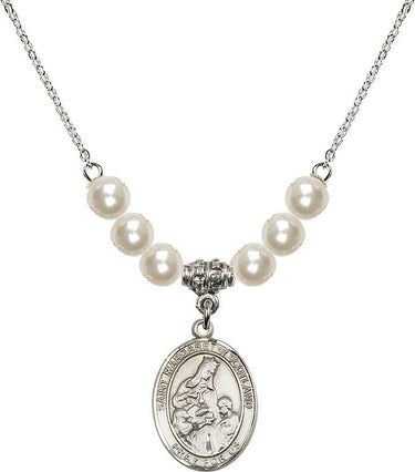 Saint Margaret of Scotland Crystal Necklace | 3/4 inch | 6mm Beads | N31-8407
