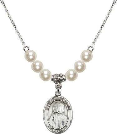 Saint Jeanne Jugan Crystal Necklace | 3/4 inch | 6mm Beads | N31-8409