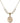 Saint Anthony Mary Claret Crystal Necklace | 3/4 inch | 6mm Beads   14kt Gold Filled