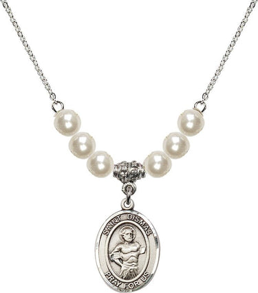 Saint Dismas Crystal Necklace | 3/4 inch | 6mm Beads | N31-8418