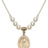Blessed John Henry Newman Crystal Necklace | 3/4 inch | 6mm Beads   14kt Gold Filled