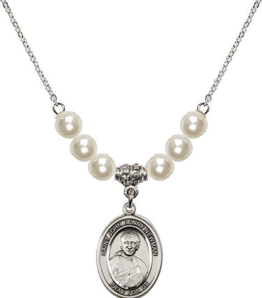 Blessed John Henry Newman Crystal Necklace | 3/4 inch | 6mm Beads | N31-8423