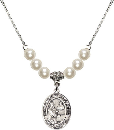 Saint Claude de la Colombiere Crystal Necklace | 3/4 inch | N31-8432