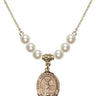 Saint Medard of Noyon Crystal Necklace | 3/4 inch | 6mm Beads   14kt Gold Filled