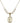 Saint Christopher Crystal Necklace | 3/4 inch | 6mm Beads   14kt Gold Filled