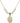 Saint Christopher Crystal Necklace | 3/4 inch | 6mm Beads   14kt Gold Filled