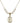 Saint Sebastian Crystal Necklace | 3/4 inch | 6mm Beads   14kt Gold Filled