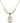 Saint Sebastian Crystal Necklace | 3/4 inch | 6mm Beads   14kt Gold Filled