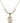 Saint Sebastian Crystal Necklace | 3/4 inch | 6mm Beads   14kt Gold Filled