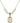 Saint Sebastian Crystal Necklace | 3/4 inch | 6mm Beads   14kt Gold Filled