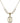 Saint Sebastian Crystal Necklace | 3/4 inch | 6mm Beads   14kt Gold Filled