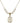 Saint Sebastian Crystal Necklace | 3/4 inch | 6mm Beads   14kt Gold Filled