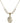 Saint Sebastian Crystal Necklace | 3/4 inch | 6mm Beads   14kt Gold Filled
