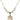 Saint Sebastian Cross Crystal Necklace | 3/4 inch | 6mm Beads   14kt Gold Filled