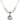 Guardian Angel Crystal Necklace | 3/4 inch | 6mm Beads   Sterling Silver