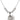 Miraculous Medal Crystal Necklace | 3/4 inch | 6mm Beads   Sterling Silver