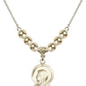 Madonna Crystal Necklace | 7/8 inch | 6mm Beads   14kt Gold Filled