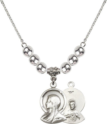 Madonna Madonna Crystal Necklace | 7/8 inch | 6mm Beads | N32-0020