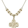5-Way Crystal Necklace | 1 inch | 6mm Beads   14kt Gold Filled