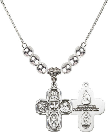 5-Way Crystal Necklace | 1 inch | 6mm Beads | N32-0041