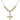 Crucifix Crystal Necklace | 1 inch | 6mm Beads   14kt Gold Filled