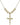 Crucifix Crystal Necklace | 1 inch | 6mm Beads   14kt Gold Filled