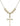 Nail Cross Crystal Necklace | 1 1/8 inch | 6mm Beads   14kt Gold Filled