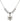 Chastity Crystal Necklace | 5/8 inch | 6mm Beads   Sterling Silver